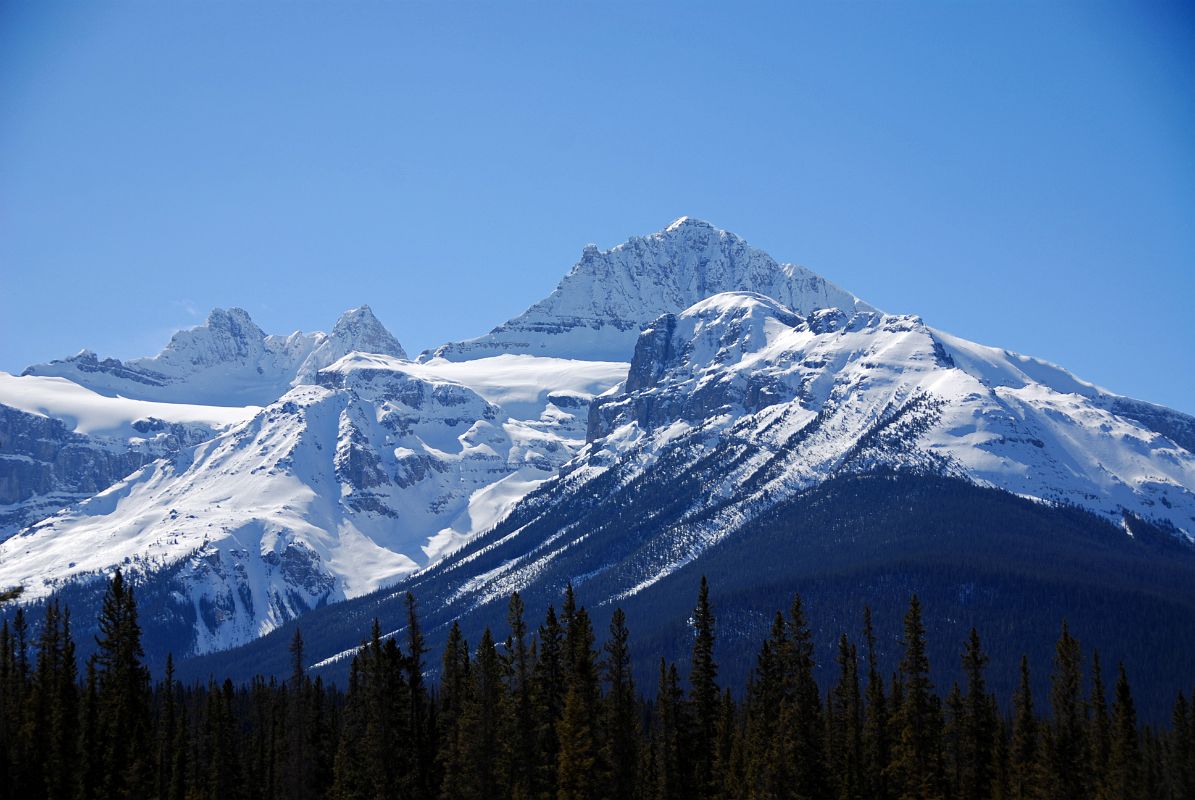 21 Hans and Christian Kaufmann Peaks, Mount Sarbach From Icefields Parkway